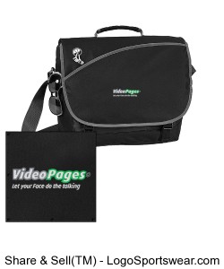 VideoPages - Black travel/laptop bag with room for many accessories. Design Zoom